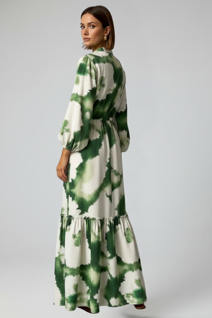 Anika | Women's Printed Long Sleeve Maxi Dress