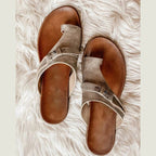 Ismera | Women's Toe Ring Slip-On Boho Summer Slides