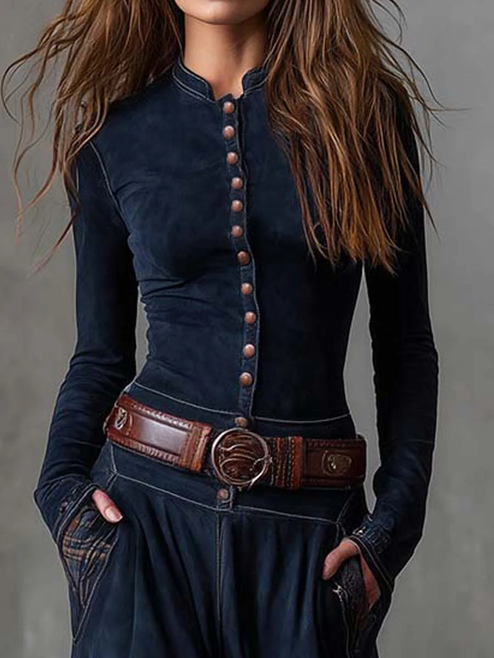 Marley Quinn | Belted Suede Dress