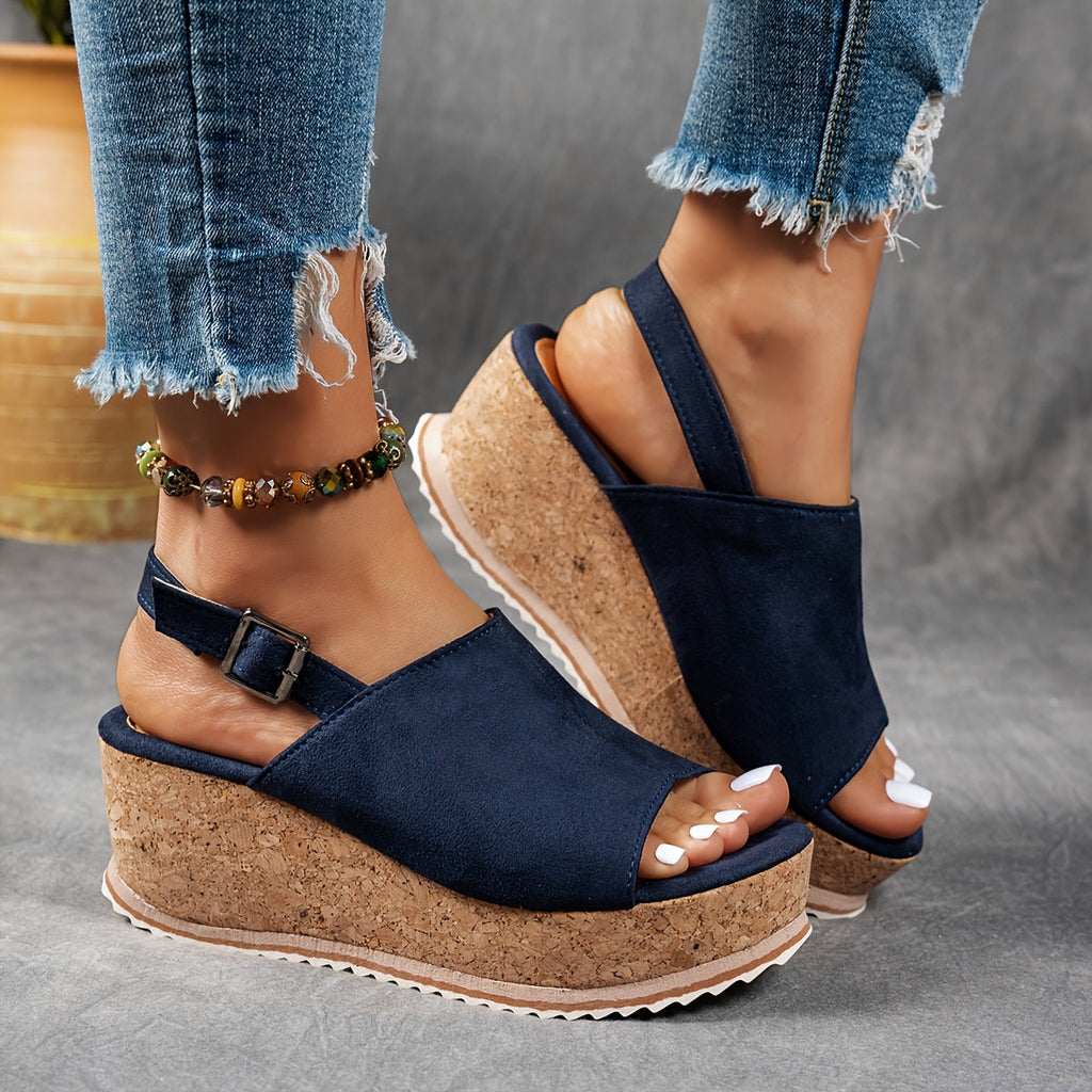 Keiran | Women's Cork Platform Wedge Sandals