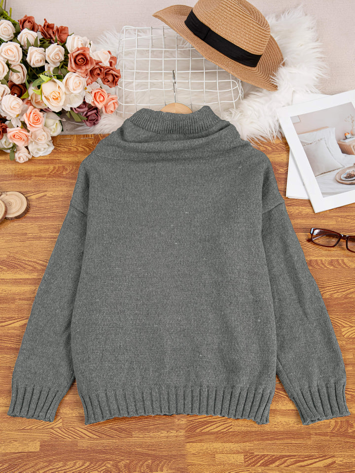 Grace & Jess | Long Sleeve Sweater With Pocket
