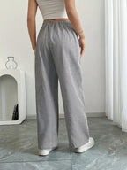 Adrienne | Women's Striped Wide Leg Trousers