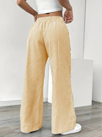 Adrienne | Women's Striped Wide Leg Trousers