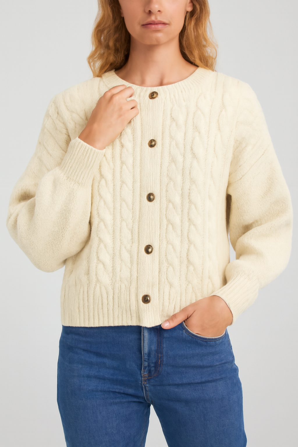 Amethyst | Women's Chic Comfy Braided Cardigan