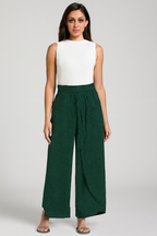 Amoret | Women's Printed Wide Leg Trousers