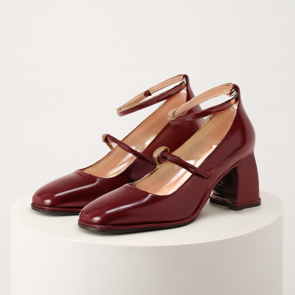 Annika | Women's Elegant Block Heel Mary Janes