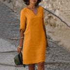 Anya | Women's Casual V-Neck Summer Midi Dress