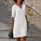 Anya | Women's Casual V-Neck Summer Midi Dress