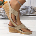 Astrid | Women's Soft Platform Slides with Wedge Sole