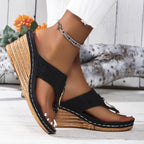 Astrid | Women's Soft Platform Slides with Wedge Sole