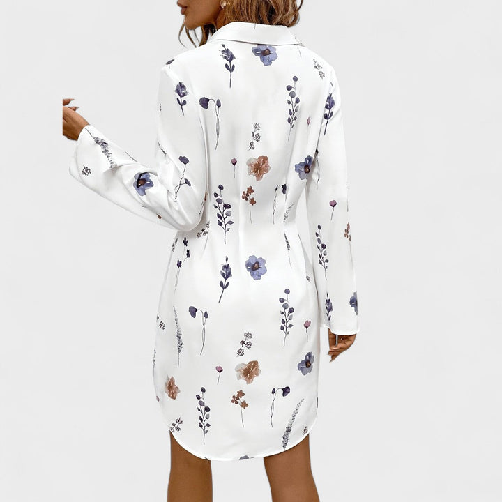 Noémia | Elegant Floral Shirt Dress