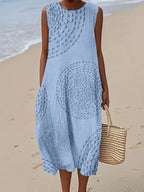 Cove | Women's Textured Sleeveless Beach Midi Dress