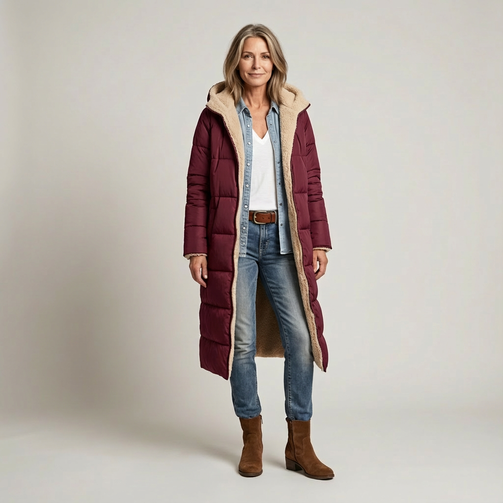 Amelia | Elegant Reversible Coat for Women