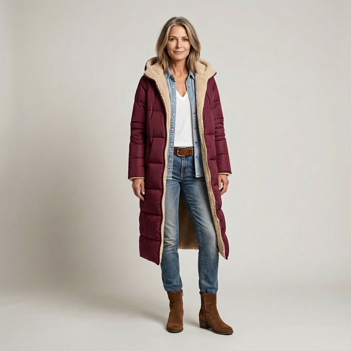 Amelia | Elegant Reversible Coat for Women