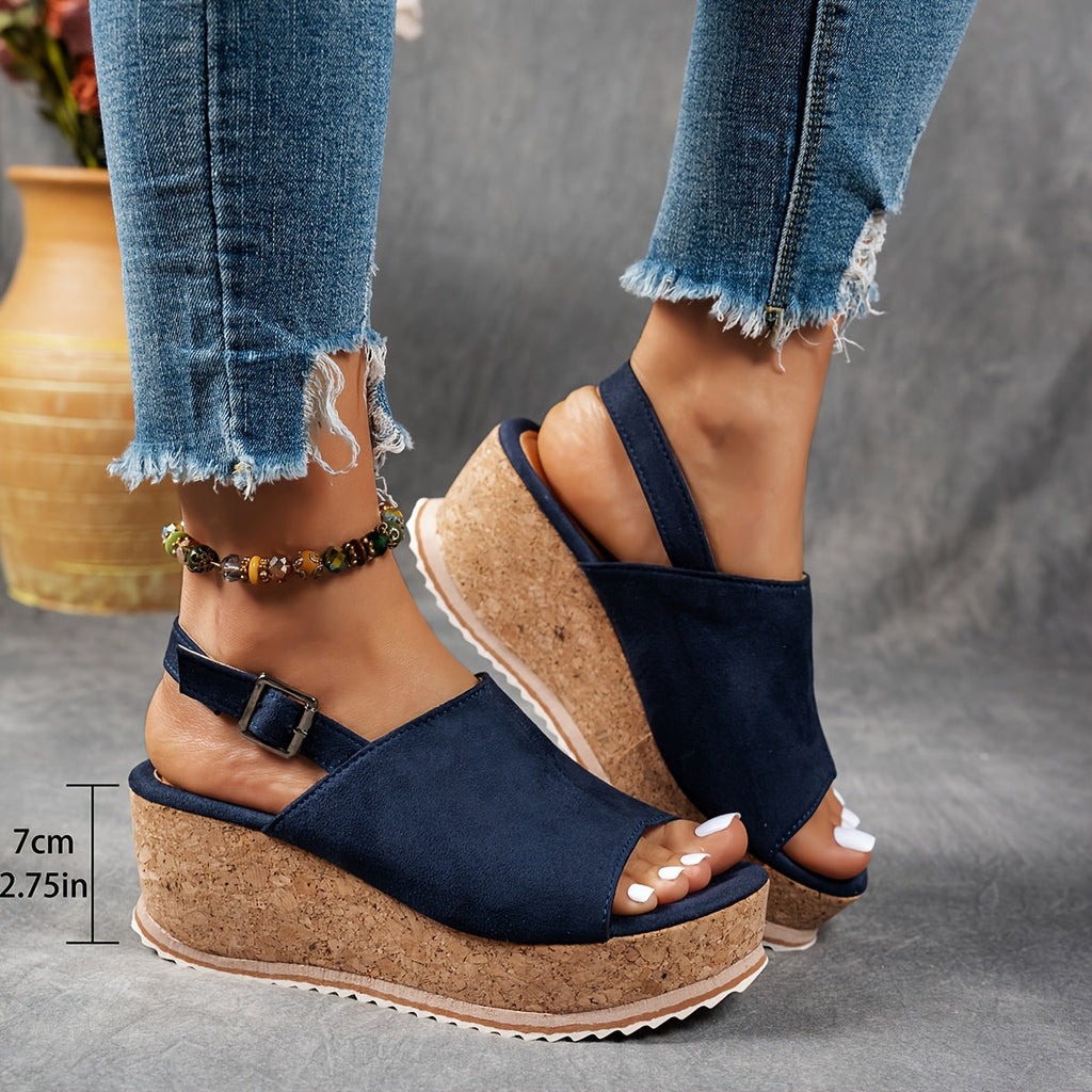 Keiran | Women's Cork Platform Wedge Sandals