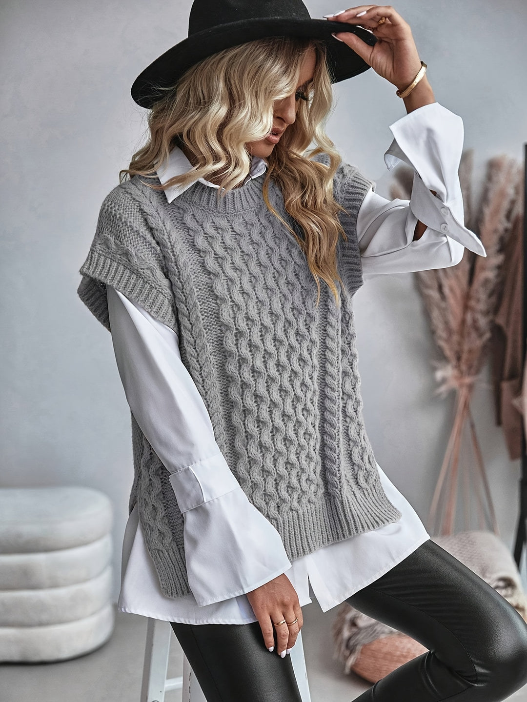Maëlle | Knit Layered Sweater Vest