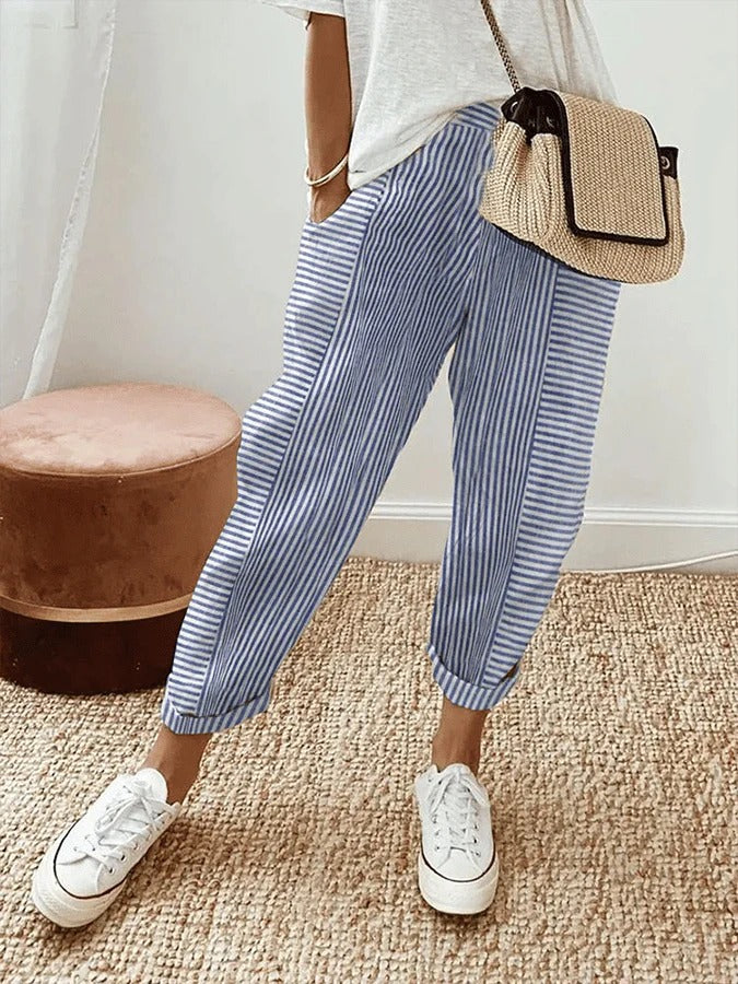 Grace & Jess | Striped Relaxed Trousers