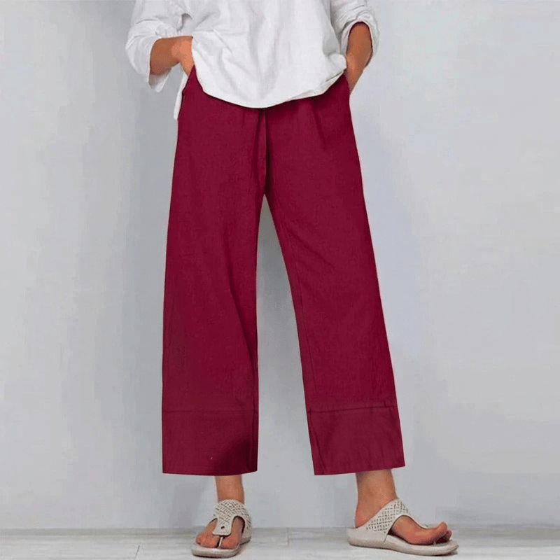 Viggo | Women's Wide Leg Cropped Trousers