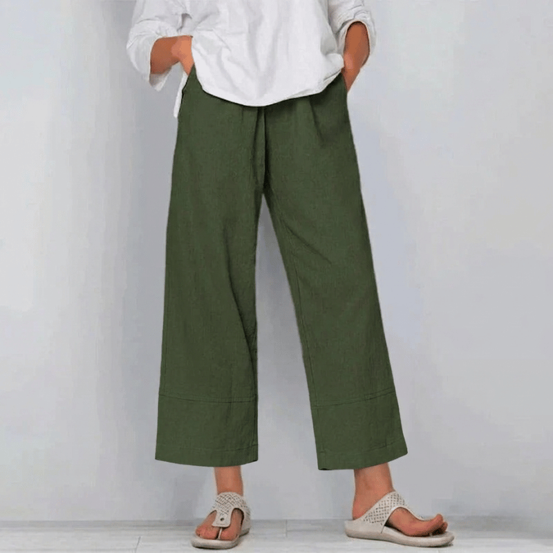Viggo | Women's Wide Leg Cropped Trousers
