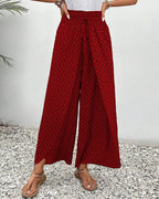 Amoret | Women's Printed Wide Leg Trousers
