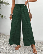Amoret | Women's Printed Wide Leg Trousers