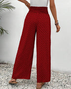 Amoret | Women's Printed Wide Leg Trousers
