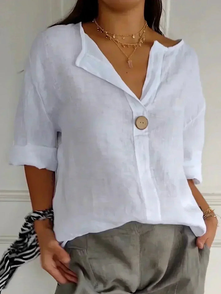 Grace & Jess | RELAXED V-NECK BLOUSE
