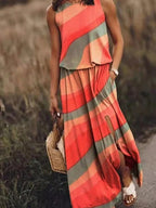 Ketzia | Women's Floral Sleeveless Maxi Sundress