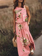 Ketzia | Women's Floral Sleeveless Maxi Sundress