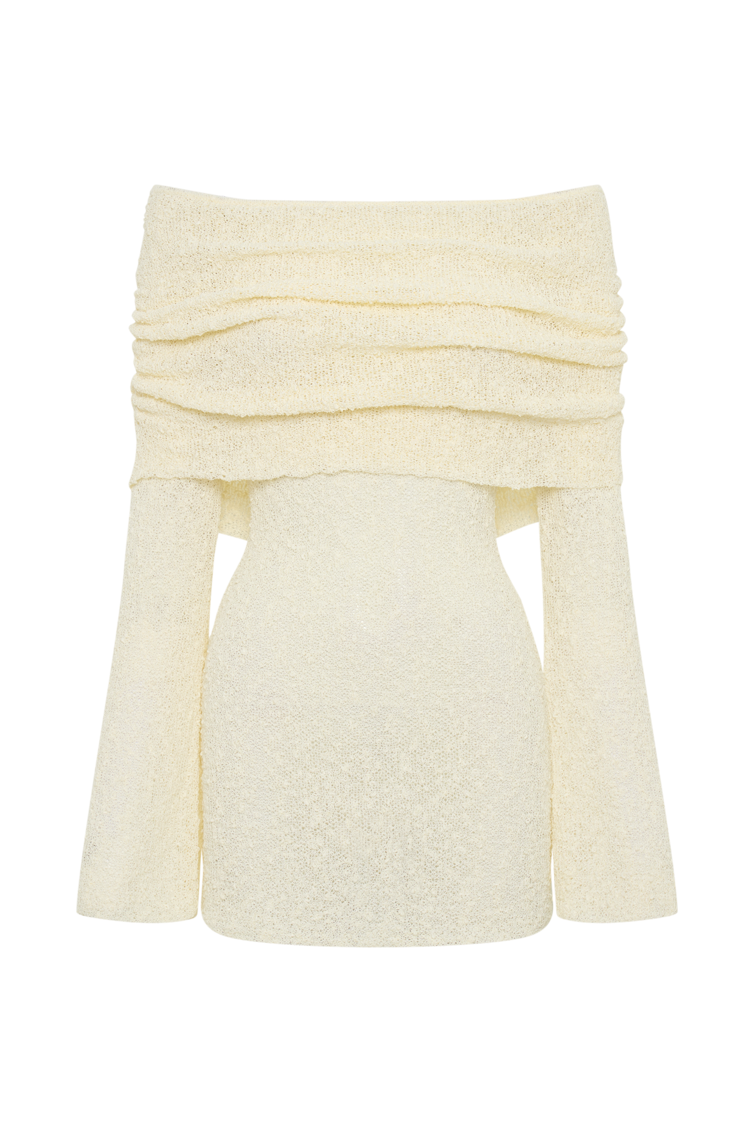 Celeste | Women's Off-The-Shoulder Knit Bodycon Mini Dress