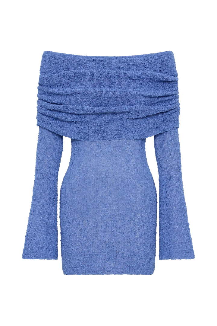Celine | Women's Off-The-Shoulder Knit Bodycon Mini Dress