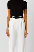 Corisande | Women's High Waist Pleated Trousers