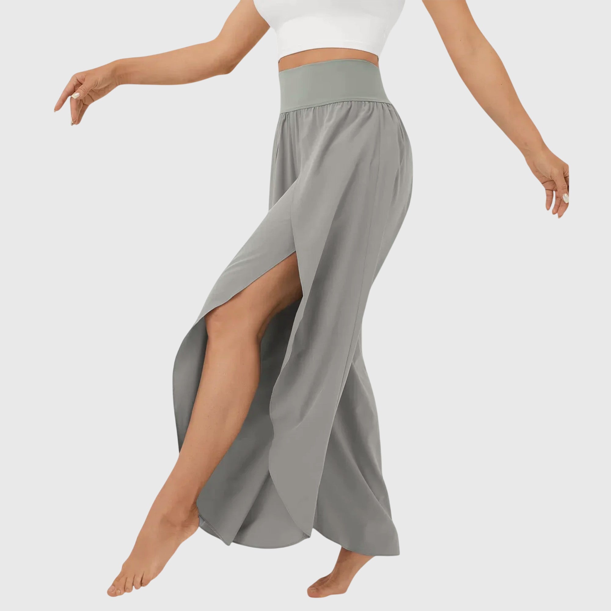 Mirella | Women's Wide Leg Split Hem Pants
