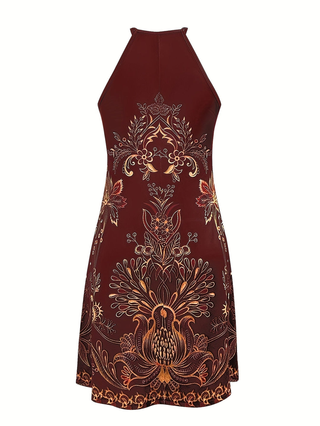 Grace & Jess | Floral Print Halter Dress