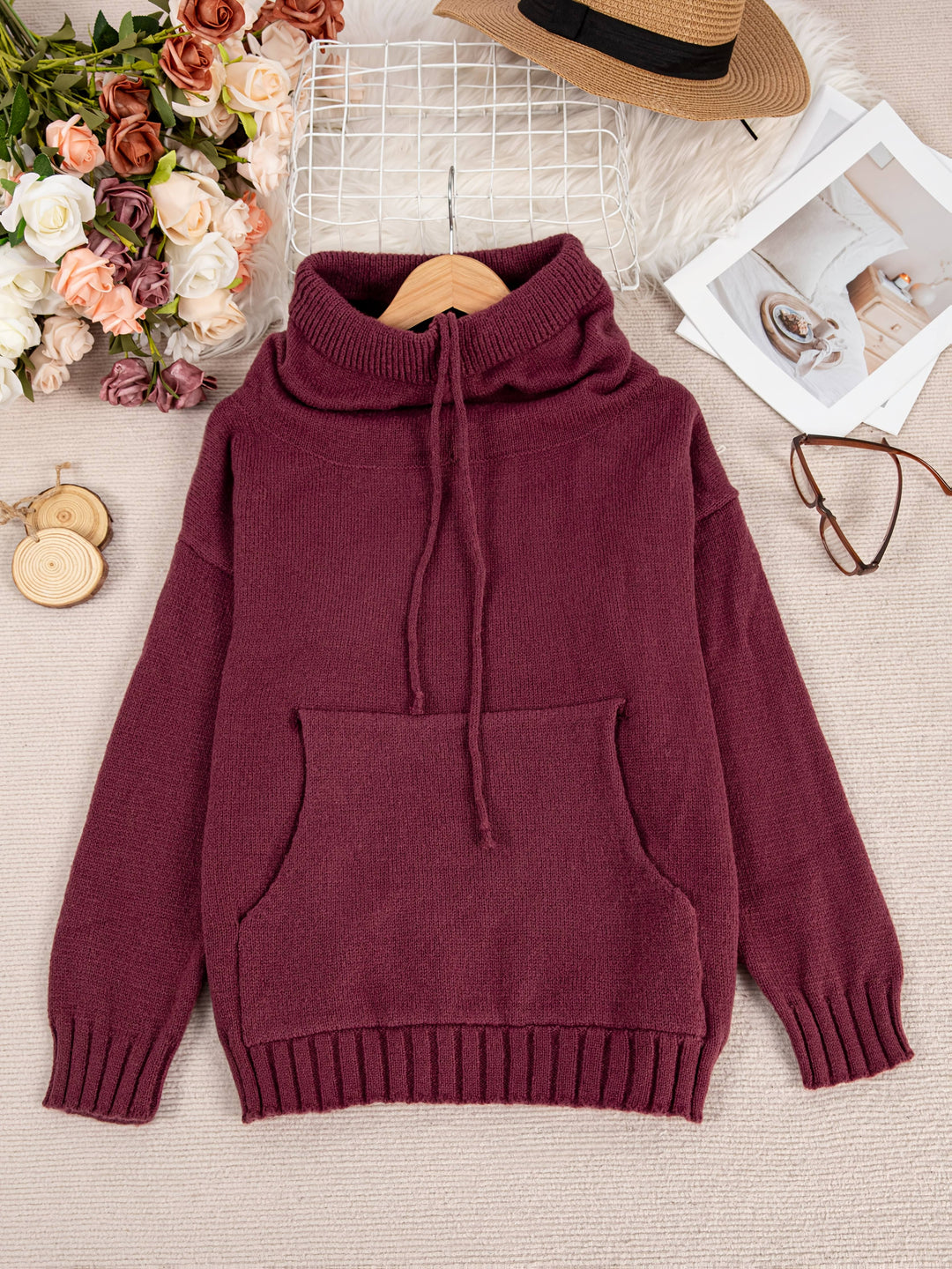 Grace & Jess | Long Sleeve Sweater With Pocket