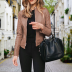 Emily | Women's Zip Front Biker Jacket
