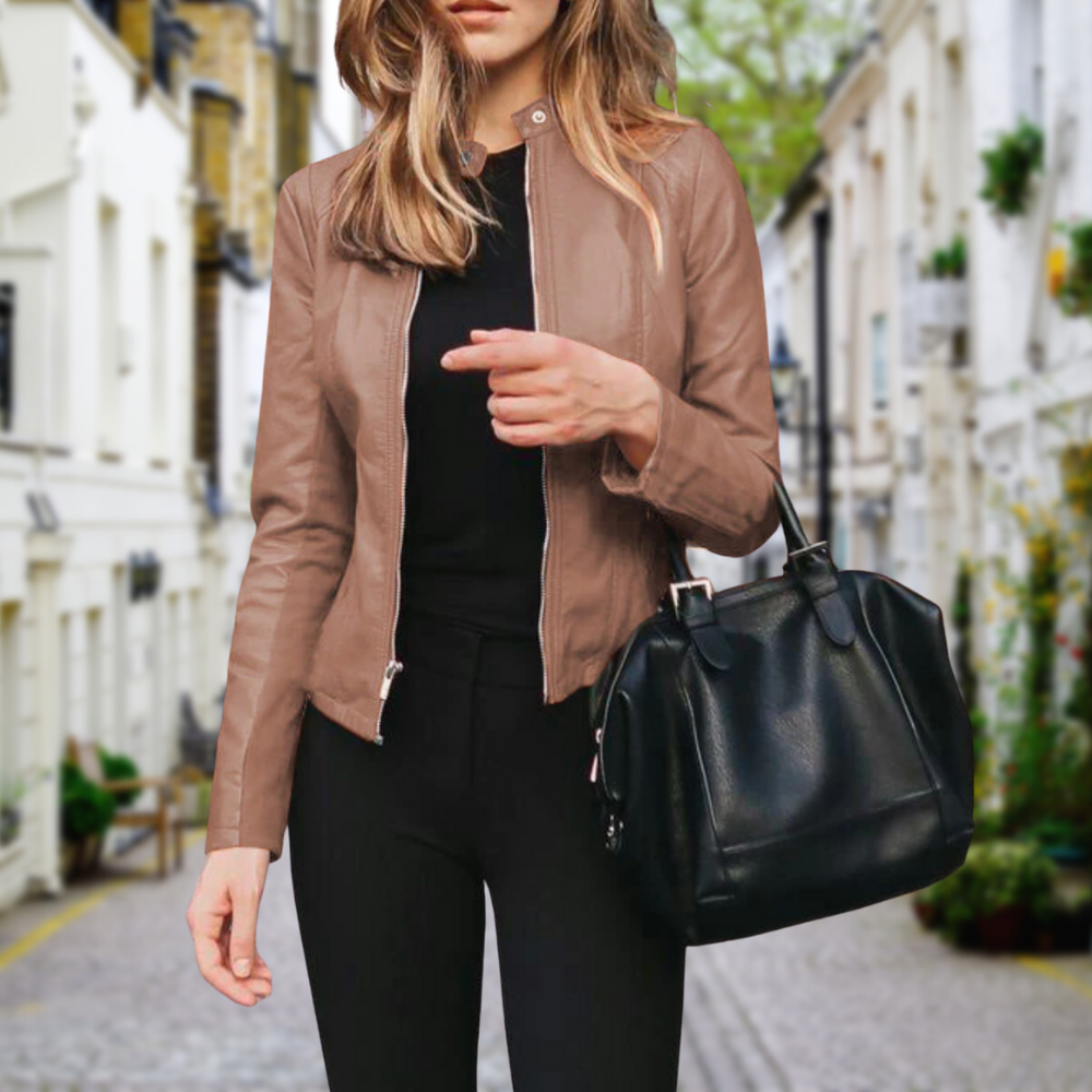 Emily | Women's Zip Front Biker Jacket