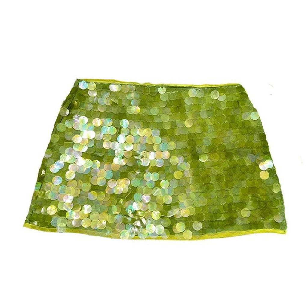 Ludo | Women's Fitted Sequin Mini Skirt