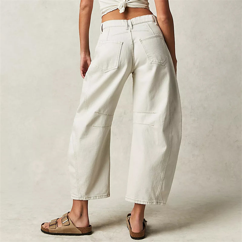 Lumina | Women's High Waist Barrel Leg Jeans