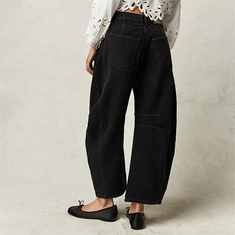 Lumina | Women's High Waist Barrel Leg Jeans