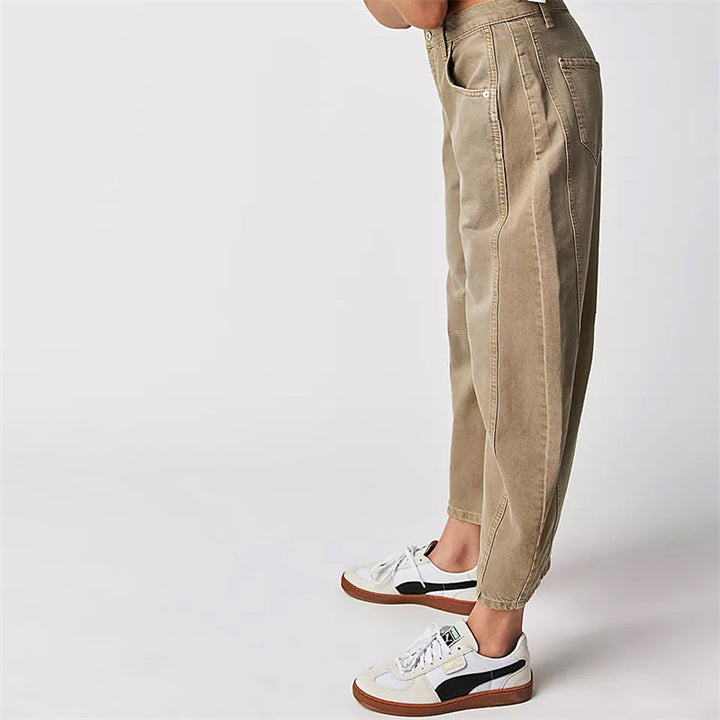 Lumina | Women's High Waist Barrel Leg Jeans