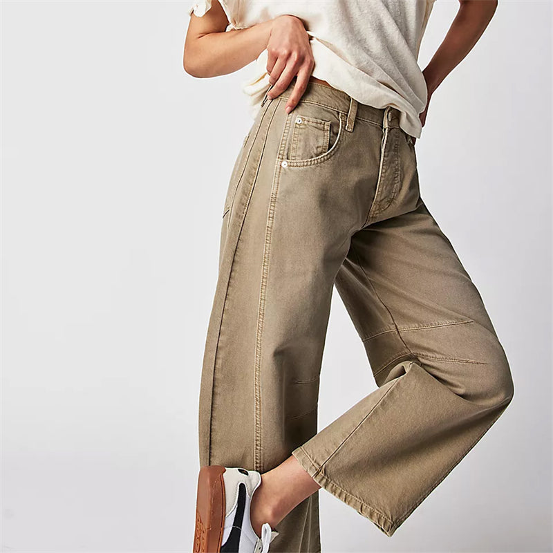 Lumina | Women's High Waist Barrel Leg Jeans
