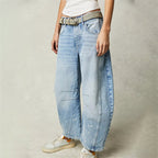 Lumina | Women's High Waist Barrel Leg Jeans