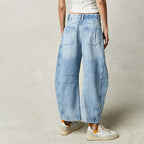 Lumina | Women's High Waist Barrel Leg Jeans