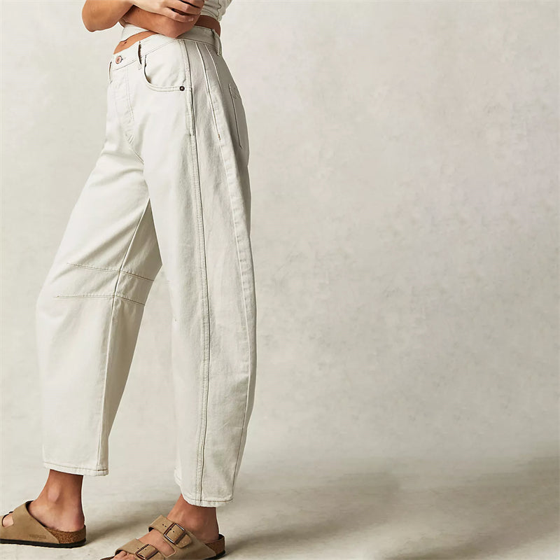 Lumina | Women's High Waist Barrel Leg Jeans