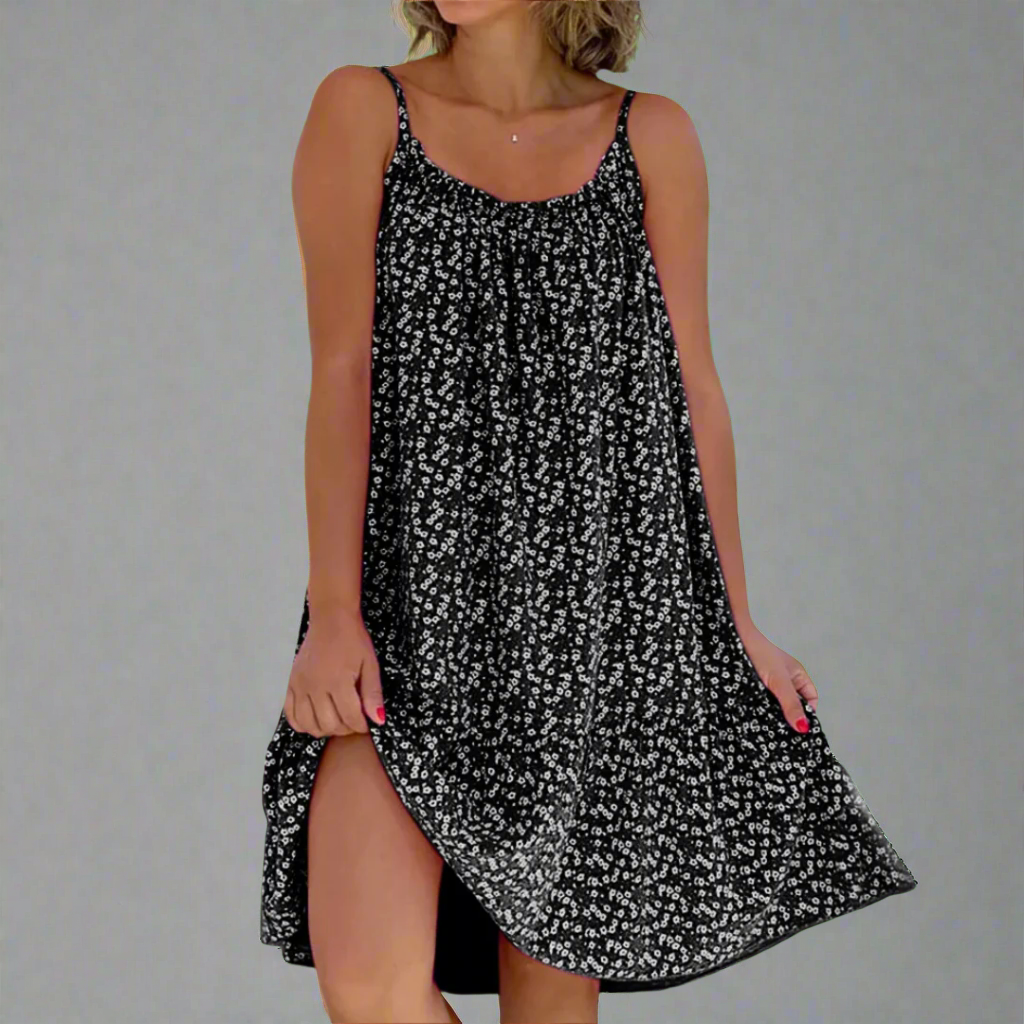 Baila | Women's Spaghetti Strap Printed Mini Dress