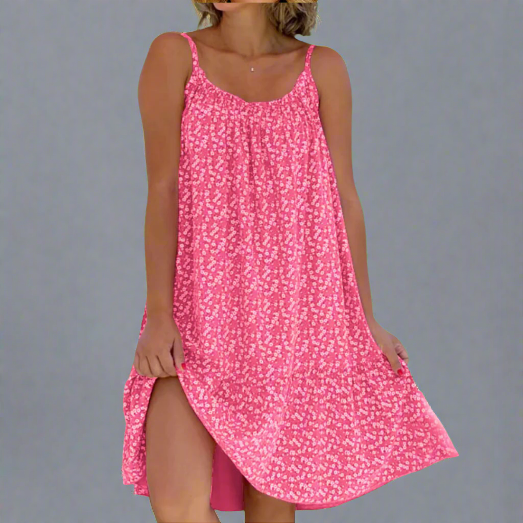 Baila | Women's Spaghetti Strap Printed Mini Dress