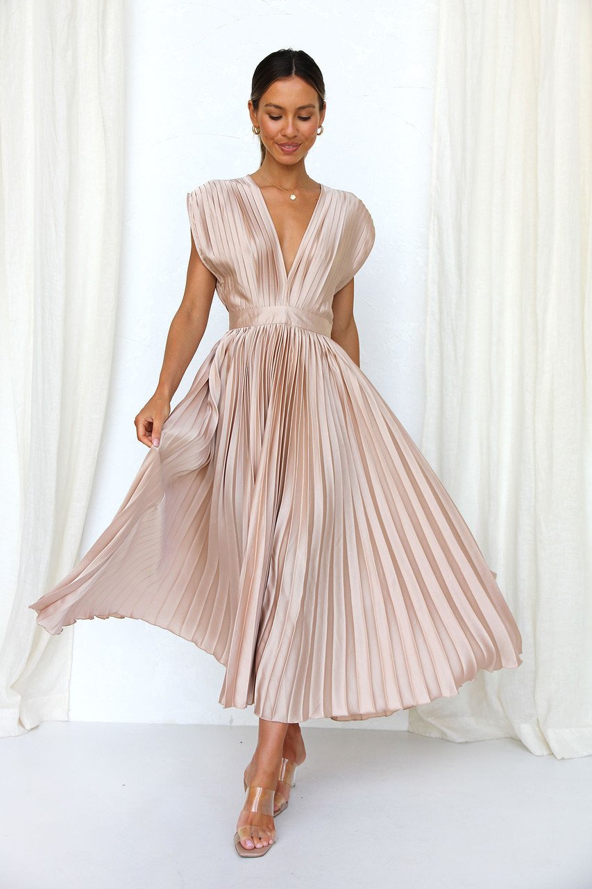 Madisyn | Women's Pleated Skirt Dress