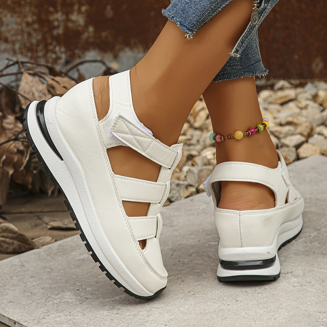 Ebba | Women's Cage Strap Velcro Platform Sport Sandals