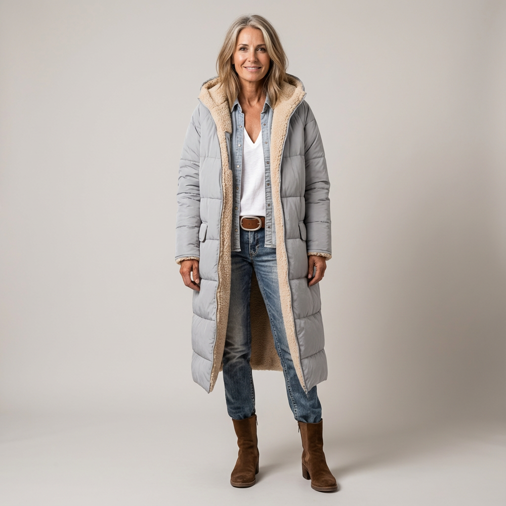 Amelia | Elegant Reversible Coat for Women